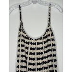 Bel Kazan Bow Print Maxi Dress Black White Ruffle Hem Boho Resort large Photo 4