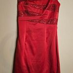 Gunne Sax Jessica McClintock For Vintage 90s Red Sequin Cocktail Formal Dress Photo 0