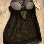 Jessica Simpson 🆕  Black Lace Teddy with Push Up Bra Top Photo 0