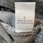 Andree by Unit Andrée Women's Small Black Washed Denim Moto Jacket Zip Front Grungecore Biker Photo 6