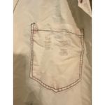 Thrill Jeans Cream Thrashed Grunge Distressed Shirt Jacket Shacket Raw Hem 3X Photo 8