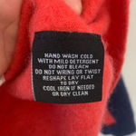 C By Bloomingdales Red/Blue Long Sleeve Cashmere Sweatshirt Red Size M Photo 3