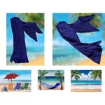 Swim 365 Button Front Cover Up Sz 18 20 Sapphire Blue Gauze Patio Dress… Photo 5