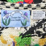 Vintage 90s Just Better Sweater designs by Lisa Coufal Rooster Cardigan Sweater Black Size XL Photo 14