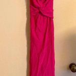 ZARA WOMAN MIDI DRESS WITH STRAPS Knot Ruching FUCHSIA PINK Size XS Photo 9