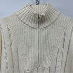 A New Day NWOT Cream Ribbed Women's Sweater xl open knit long sleeve Photo 8