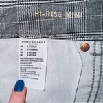 American Eagle  AE Gray Plaid High Waisted A-line Mini Skirt size 4 Photo 3