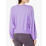 Beyond Yoga NWT Wrapped Up Pullover Light Amethyst Flowy Top Blouse Photo 7