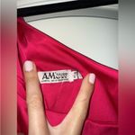 AMUR Deena One Shoulder Midi Dress in Rosie Raspberry Hot Pink Satin Cut Out 4 Photo 9