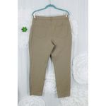 Chico's 1 Tan Alligator Embossed Print Front Pants Comfort Waist Pockets Size 8 Photo 4
