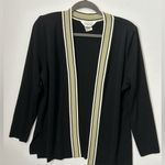 Misook  Black Open Front Cardigan Sweater Large Photo 1