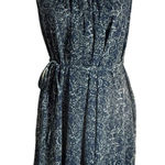 Converse  Open Back Short Dress Size M Blue Paisley Print BOHO Fairycore BOHO‎ Photo 0