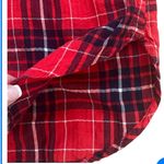 Merona Red Flannel Plaid Holiday Country Tunic Shirt Photo 3