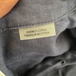 Equipment  Knox Corset Linen Short Sleeve Blue Shirt Lace Up Short Dress Sz Small Photo 7