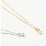 Boutique White Gold Filled Heart Lock Diamond Simulate Pendant Necklace NEW Photo 5