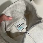 Aritzia TNA Half Zip Heather Cloud White Photo 3