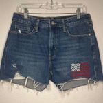 Old Navy OG straight stretch denim shorts high rise secret smooth pockets 8 Photo 3