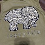 Ivory Ella  GreenSleeveless Top Tank Top
Muscle Tank 100% Cotton size Med Photo 4