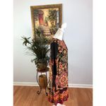 Tiana B . Shift Dress Womens Medium Black Paisley Slit Sleeve Boat Neck Pullover Photo 4