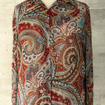 Evan Picone NWT! Multicolor Paisley Blouse Size 2X Photo 0