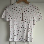 SKIMS  Cotton Rib T-Shirt in Snow Strawberry Print, size small Photo 3