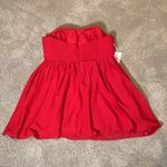 Women’s Burgundy Short Strapless Chiffon Party Prom Dress XXL NWT Red Photo 5