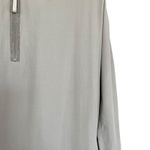 Fabiana Filippi Italian Neutral Gray 3/4 Sleeve Quarter Zip Tunic Shift Dress S Photo 11