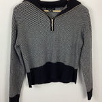 Rachel Zoe Quarter Zip Wide Collar Sweater Size Small Photo 0