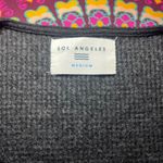 Sol Angeles Anthropologie Gray Long Sleeve Waffle Knit Midi Dress SZ Medium NWOT Photo 3