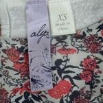 Alya Francesca’s  double layer split back boho floral top size XS Photo 4