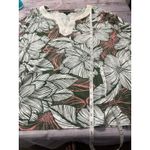 Talbots Tunic Top Womens 3XP Floral Embroidered Neckline Pima Cotton 3/4 Sleeves Photo 6