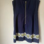 Lilly Pulitzer Delia True Navy Catch A Ray Embroidered Shift Dress Photo 4