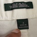 Wild Fable | White Splattered Fringe Hem Highest Rise Denim Shorts Sz 8 Photo 3