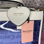 Juicy Couture  Heart Dazzling Blue/White Large Tote Bag Photo 1