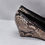 Amalfi by Rangoni Torres Wedge Heel Shoes Womens 7.5M Snake Print Italy Loafer Brown Size 7.5 Photo 5