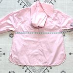ZARA Pink Poplin Neck Tie Long Sleeve Blouse Small Photo 5