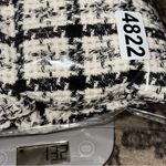 Femme Fatale NWT Women’s XS Black White Plaid Cotton Blend Tweed Jacket Blazer Photo 9