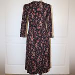 Peruvian Connection  Midi Fall Floral Midi Dress Pockets Size XS Thanksgiving Photo 4
