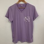 Real Essentials Lavender Floral Print Buttery Soft Pajama Set Size M Purple Size M Photo 6