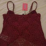 Edikted red lace Top Photo 1