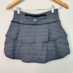 Athleta Stealth Navy Polka Dot Striped Pattern Tennis Skirt Skort Photo 1