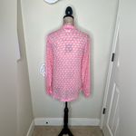 Anthropologie NTM:  Hei Hei Pink Elephant Print Gauze Button Down Blouse Size S Photo 10