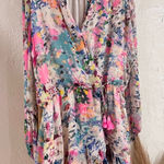 Rococo Sand‎ Lelia Floral Wrap Mini Dress in Size XL Pink Photo 0