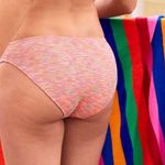 Aerie NWT Neon Space Dye Rainbow Bikini Bottoms Womens Size XS Photo 1