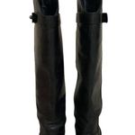 Lucchese Spirit by Black Leather Tall Riding Boots Size 5.5M Photo 3