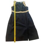 JCrew Suiting Color Block 100% Wool Sleeveless Sheath Dress Blue / Beige 12 Photo 6