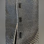 Kay Unger ladies Navy Blazer Geometric design white piping Inner liner s… Blue Size 12 Photo 11