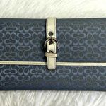 Coach Vintage y2k Blue Soho Signature Wallet Photo 0