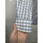 Gap  Men’s M Blue White Plaid Button Down Shirt Long Sleeve Classic Fit Photo 2
