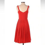 Anthropologie | Vessel by Timo Weiland Neria Dress Size 2 Red/Orange Eyelet Red Photo 2